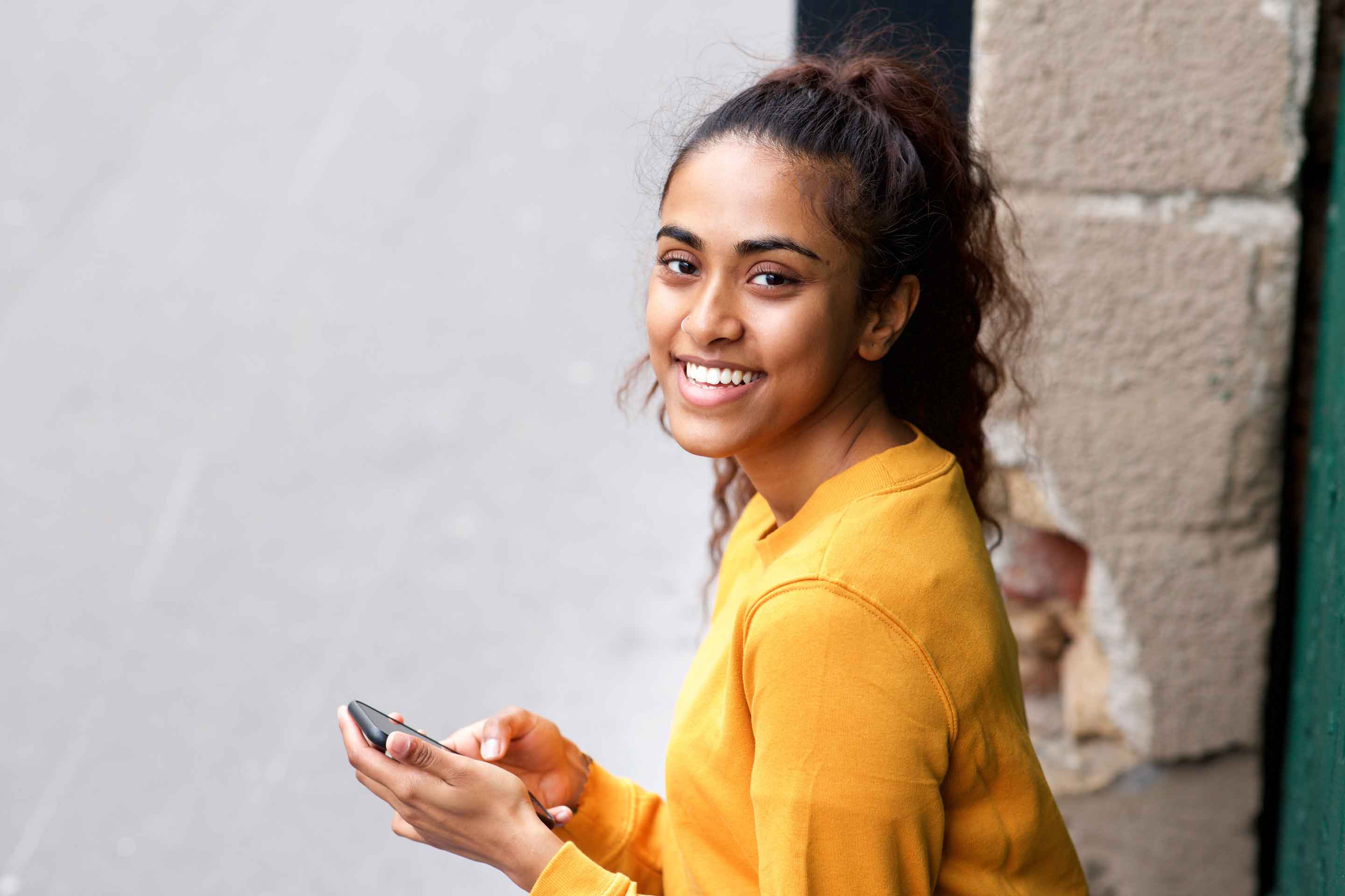Happy young person